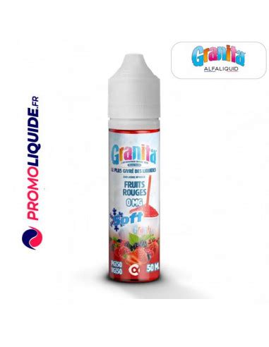 E Liquide Fruits Rouges 50 Ml Granita Alfaliquid Promo