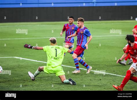 Barcelona Spain 29th July 2021 Gerard Fernandez And Gustavo Maia