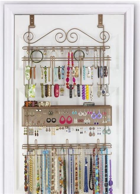 10 Inspiring Back Of The Door Storage Solutions Jewelry Organizer