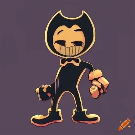 Fan Art Of Bendy From Friday Night Funkin On Craiyon