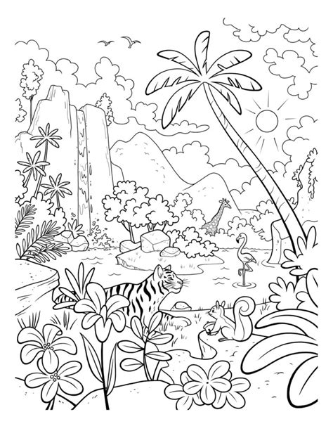 Jungle Animals coloring pages - Printable coloring pages