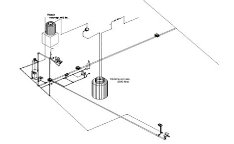 Scour valve section and plan cad drawing details dwg file - Cadbull