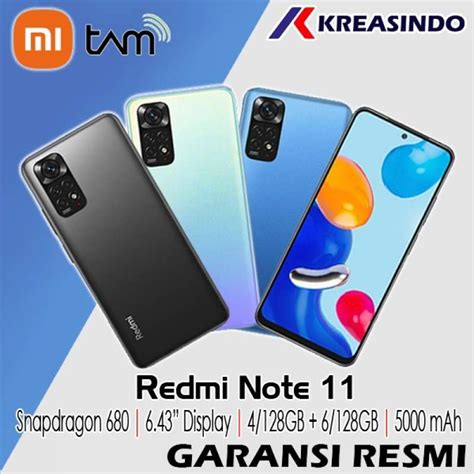 Jual Xiaomi Redmi Note 11 4/128 6/128 Ram 4gb 6gb Internal 128gb Resmi ...