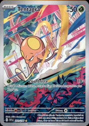 Pokemon 201 198 Tentagra Illustration Rare SV1 Karmesin Purpur