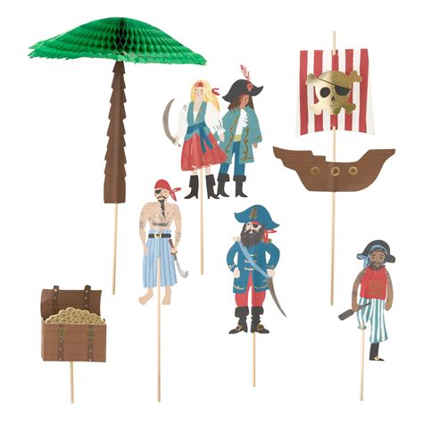 Pirates And Palm Tree Cake Toppers — Burnt Butter Cakes