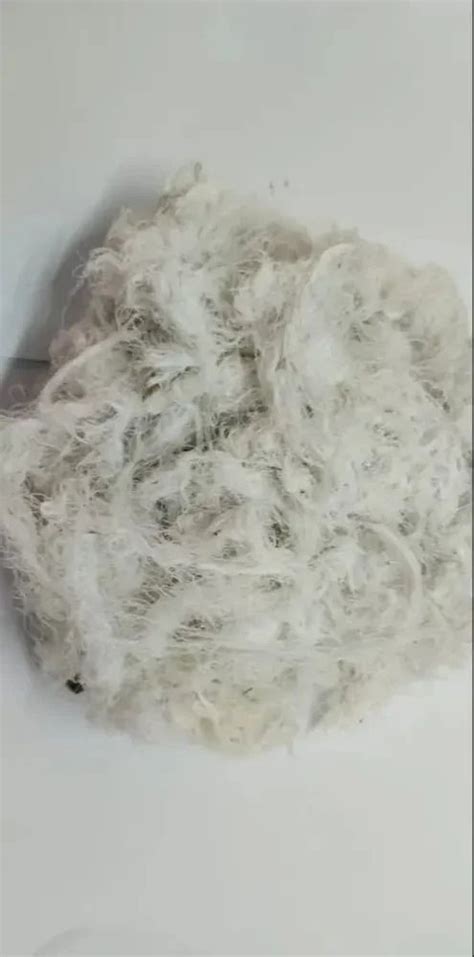 Plain Ply White Cotton Yarn Waste For Textile Industry Packaging