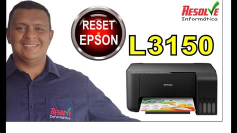 Reset Epson L3150 Contador A almofada de tinta da impressora está no