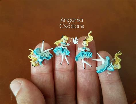 Polymer Clay Miniatures Dolls Minie Alice In Wonderland Polymer Clay