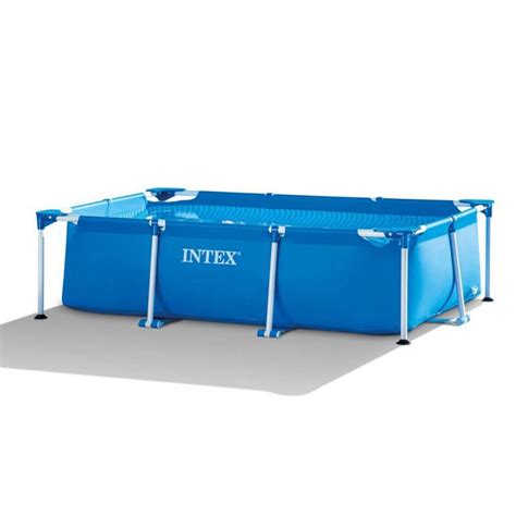 Intex Rectangular Metal Frame Above Ground Swimming Pool M X M