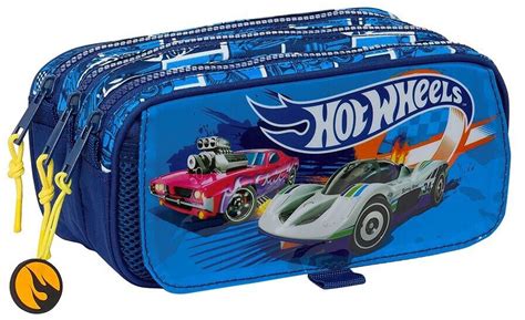 Safta Big Triple Pencil Case Hot Wheels Sonny Ab