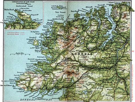 Detailed Map Of Donegal Ireland