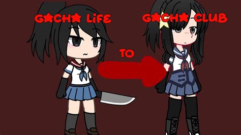 Yandere Simulator Gacha Life Version To Gacha Club Version Yandere