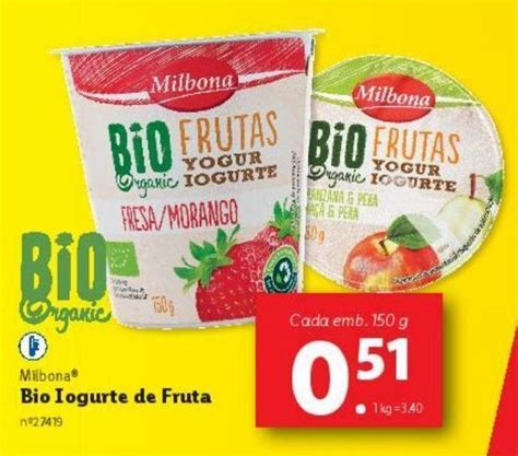 Promoção Iogurte milbona em Lidl