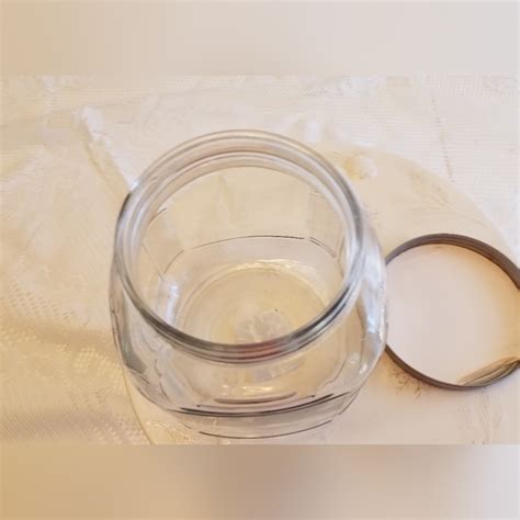 Anchor Hocking Kitchen Anchor Hocking 2qt2l Glass Cracker Jar Canister Metal Lid Poshmark