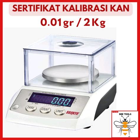 Jual Timbangan Digital Analitik 0 01 Gr 2 Kg Plus Sertifikat