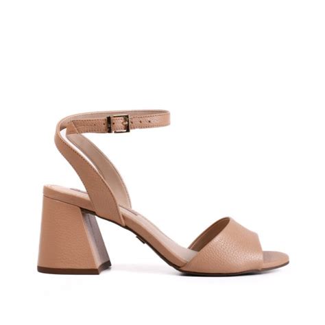 Sand Lia Couro Nude Salto M Dio Jorge Bischoff Sapatos Bolsas E Acess Rios Em Couro Leg Timo
