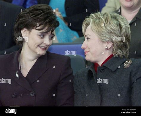 British Prime Ministers Wife Cherie Blair L Hi Res Stock Photography