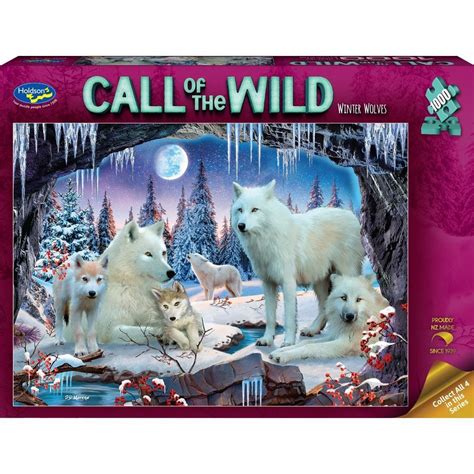 Holdson Puzzle Call Of The Wild 1000pc Winter Wolves Holdson