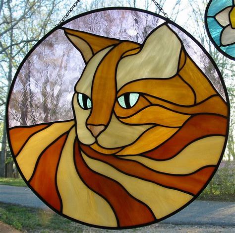 Stained Glass Cat Cat Stain Glass Art Pictures Stained Glass Mosaic Art