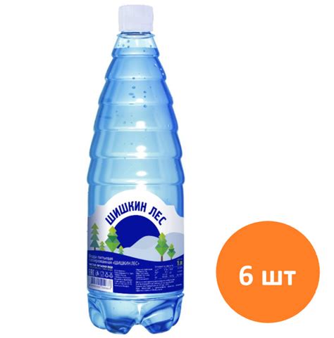 Питьевая вода ШИШКИН ЛЕС, газированная, 1 л ПЭТ (6 шт.) - купить с ...