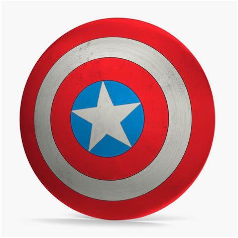 Captain America Cartoon Shield 3D Model $24 - .3ds .blend .c4d .fbx ...