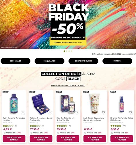 Yves Rocher Catalogue Promotionnel Black Friday Valable à partir du