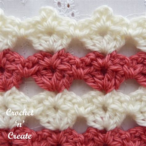 All Over Shell Stitch Free Written Tutorial On Crochet N Create