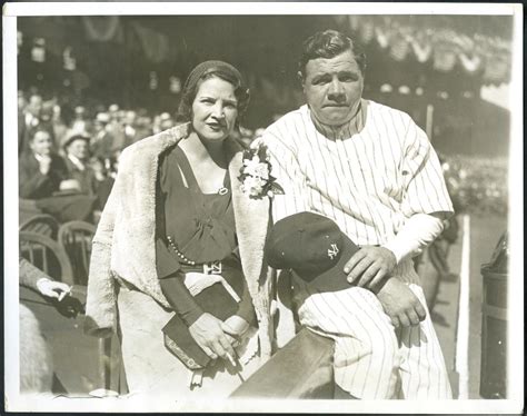 Sold Price Babe Ruth And Wife At Yankee Stadium Photograph C PSA