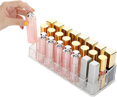 Amazon Sooyee 24 Spaces Lip Gloss Holder Clear Acrylic Lipstick