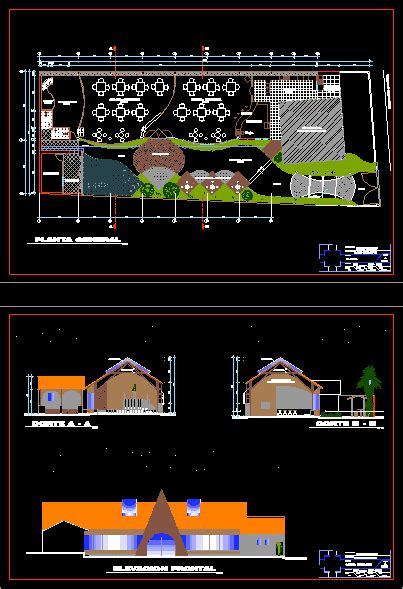 Conjunto Cabanas En AutoCAD Librería CAD