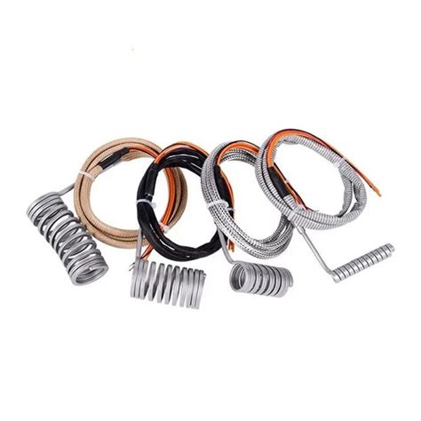 China Customized Electric Spiral Spring Hot Runner Coil Heaters With K