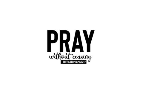 Premium Vector | Pray without ceasing