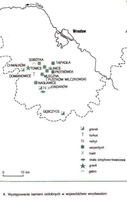 Występowanie kamieni szlachetnych i ozdobnych w województwie wrocławskim