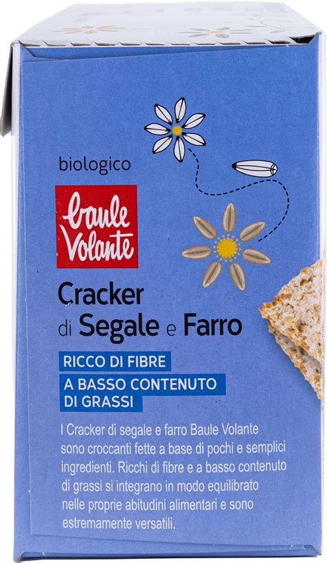 Cracker Di Segale E Farro Linea Benessere BAULE VOLANTE Agricoltura