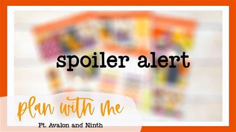 Plan With Me August Mystery Kit Ft Avalon And Ninth Youtube