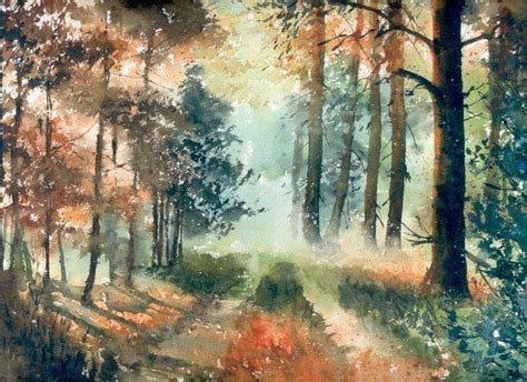 Magic Forest Watercolour Watercolor Paintings Painting Watercolor