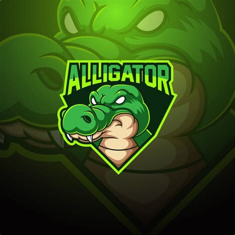 Premium Vector Alligator Esport Mascot Logo