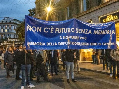 La Marcia Della Memoria Per Ricordare Gli Ebrei Genovesi Deportati Ad