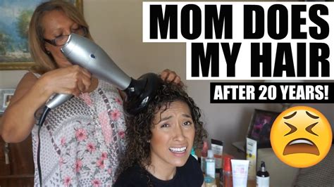 My Mom Does My Hair After 20 Years Youtube