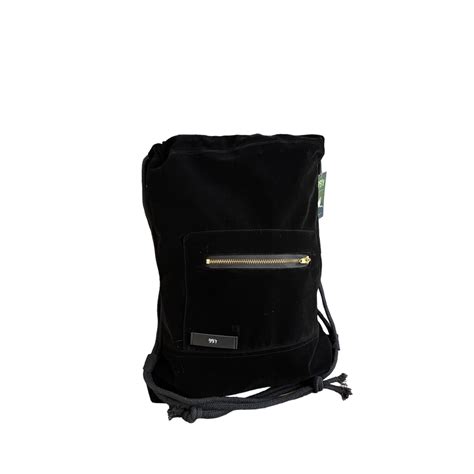 Jual Tas Serut Buludru Tas Unisex Hien Stringbag Hitam Black