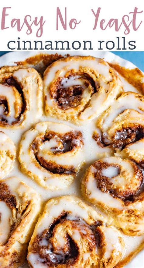 Easy Homemade Cinnamon Rolls Recipe No Yeast