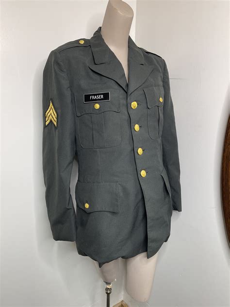 Korean War Army Sergeant Dress Uniform Jacket Etsy