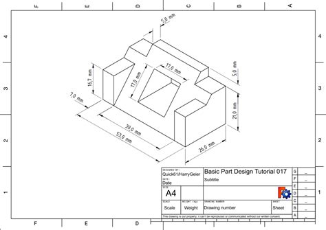 Basic Techdraw Tutorial Freecad Documentation