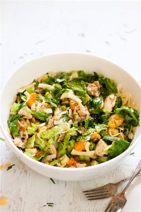 Paleo And Whole30 Mandarin Chicken Salad With Coconut Chips What Great