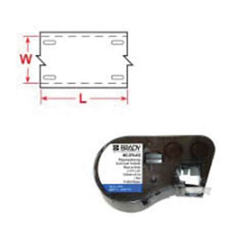 Brady Polyethylene Tag Label Maker Tags Black On White Products