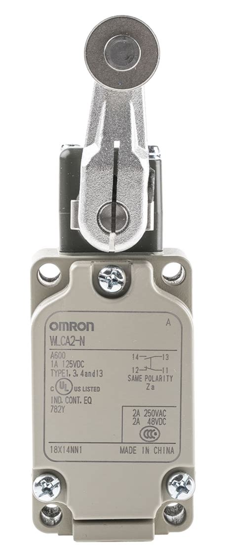 WLCA2 N Omron Omron WL Series Roller Lever Limit Switch NO NC IP67