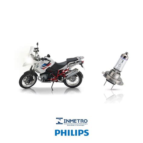 Lâmpada Philips H7 farol moto BMW R 1200 GS Rallye