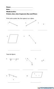 Line Line Segment Ray Angle Worksheet - Angleworksheets.com