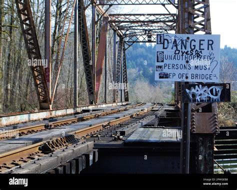 Abandoned Railroad In Oregon Stock Photo Alamy