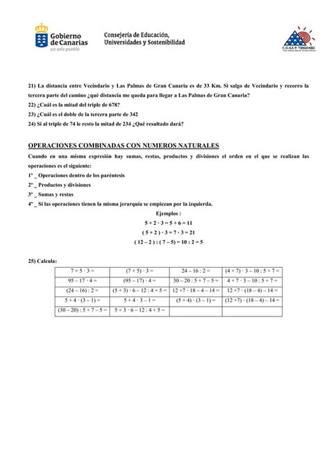 Ejercicios De Matemáticas Pdf